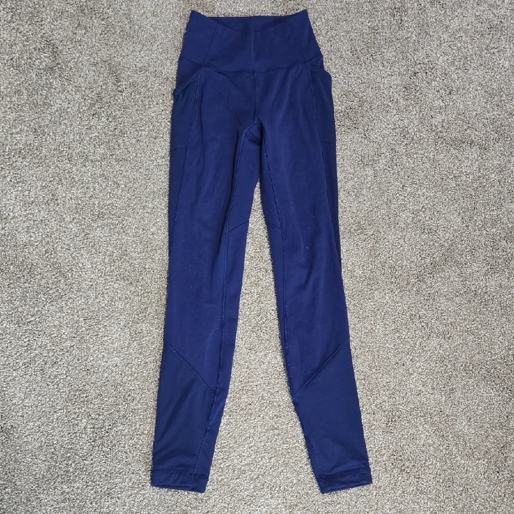 Lululemon Navy Blue High-Waisted Leggings